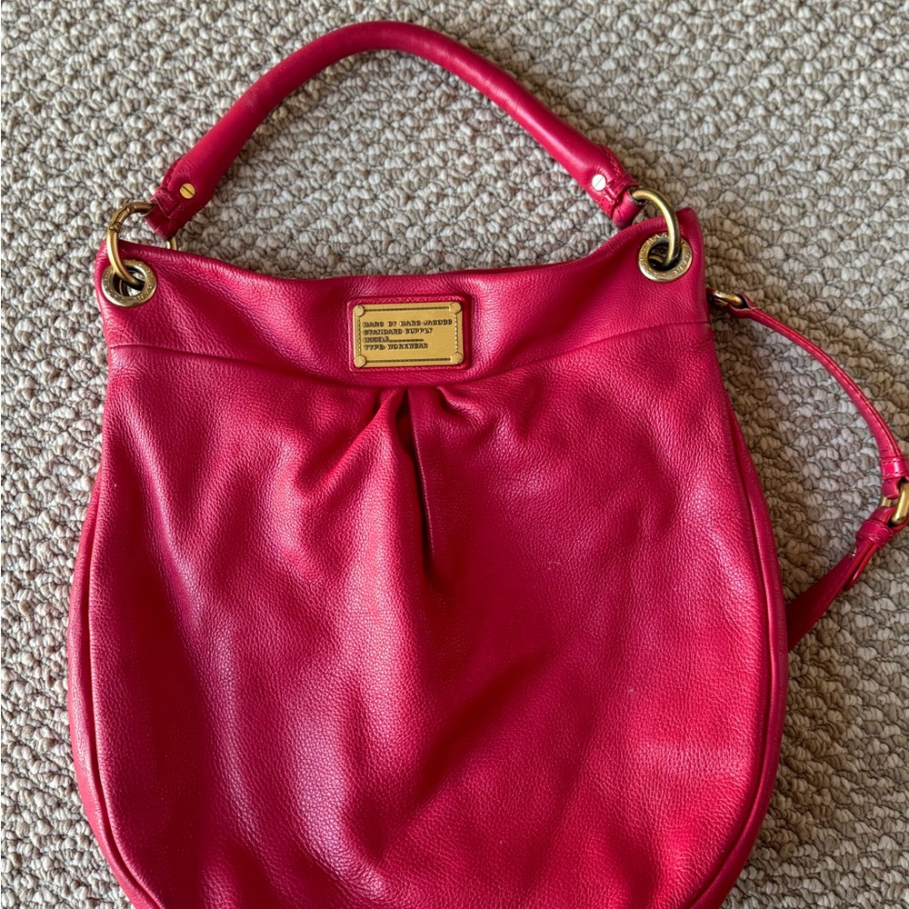 Marc by Marc Jacobs Classic Q Hillier Hobo – Red Leather